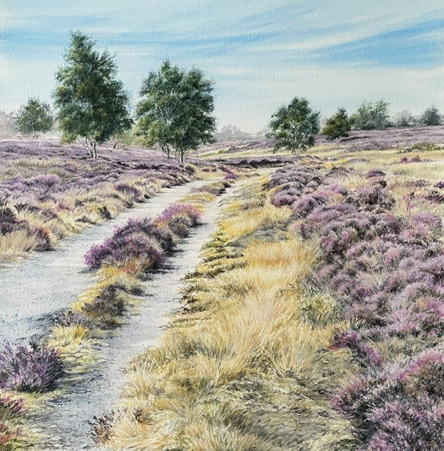 Jill Draper The white path 720x720 watercolour